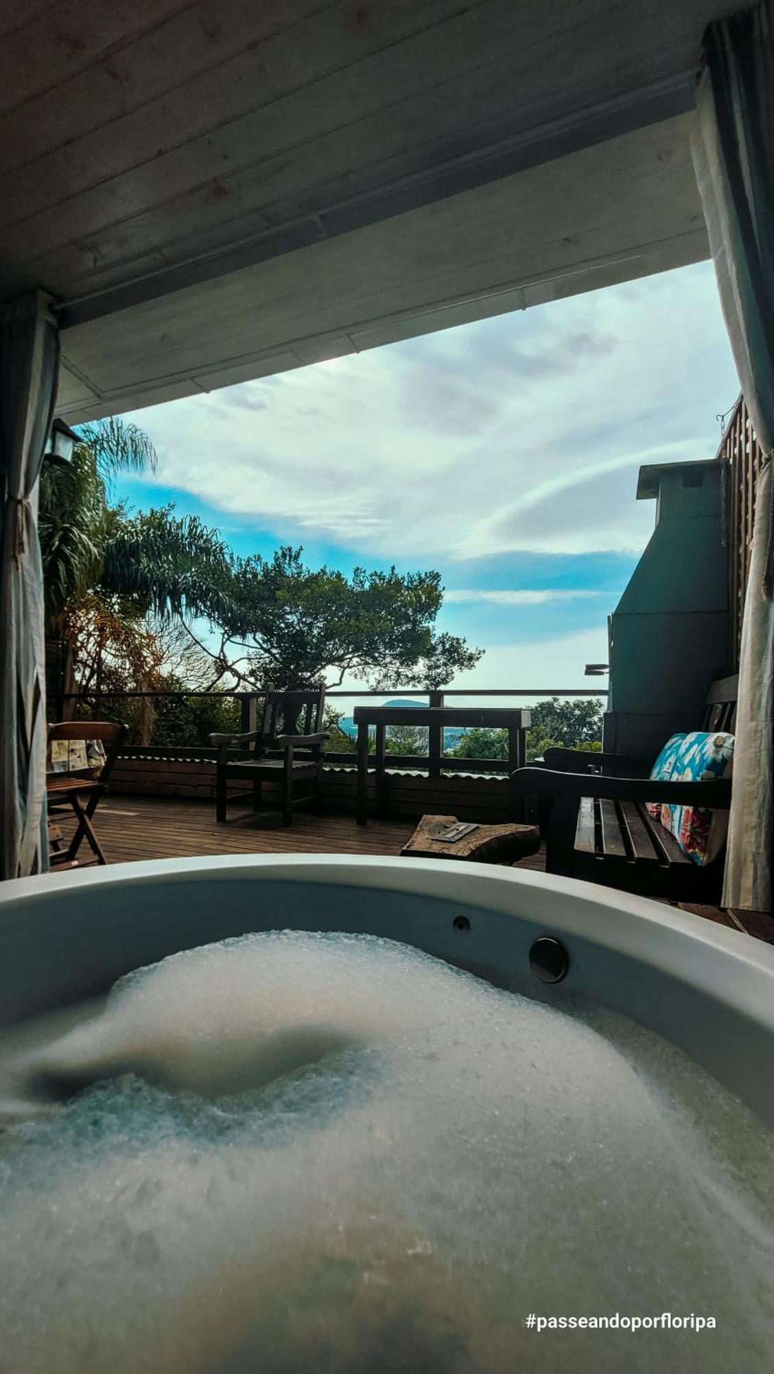 Loft Com Lago Hidro E Vista Para O Mar Florianopolis Bagian luar foto